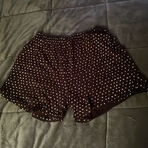 Black heart shorts.